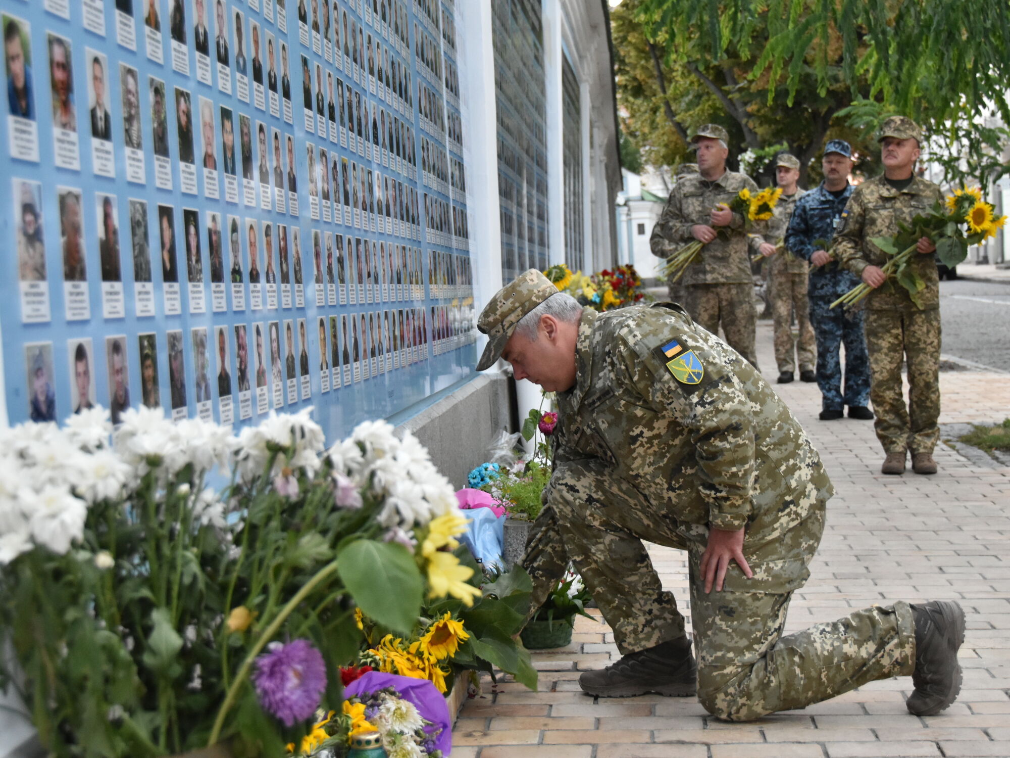 Стена памяти погибших за Украину.