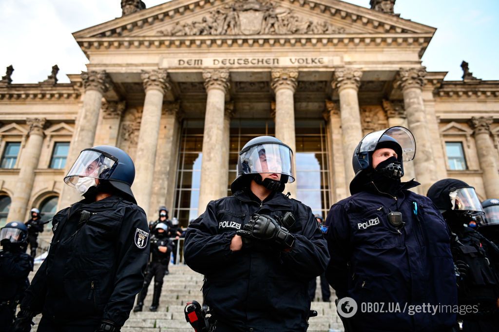 Жители Берлина протестовали против коронавирусных ограничений