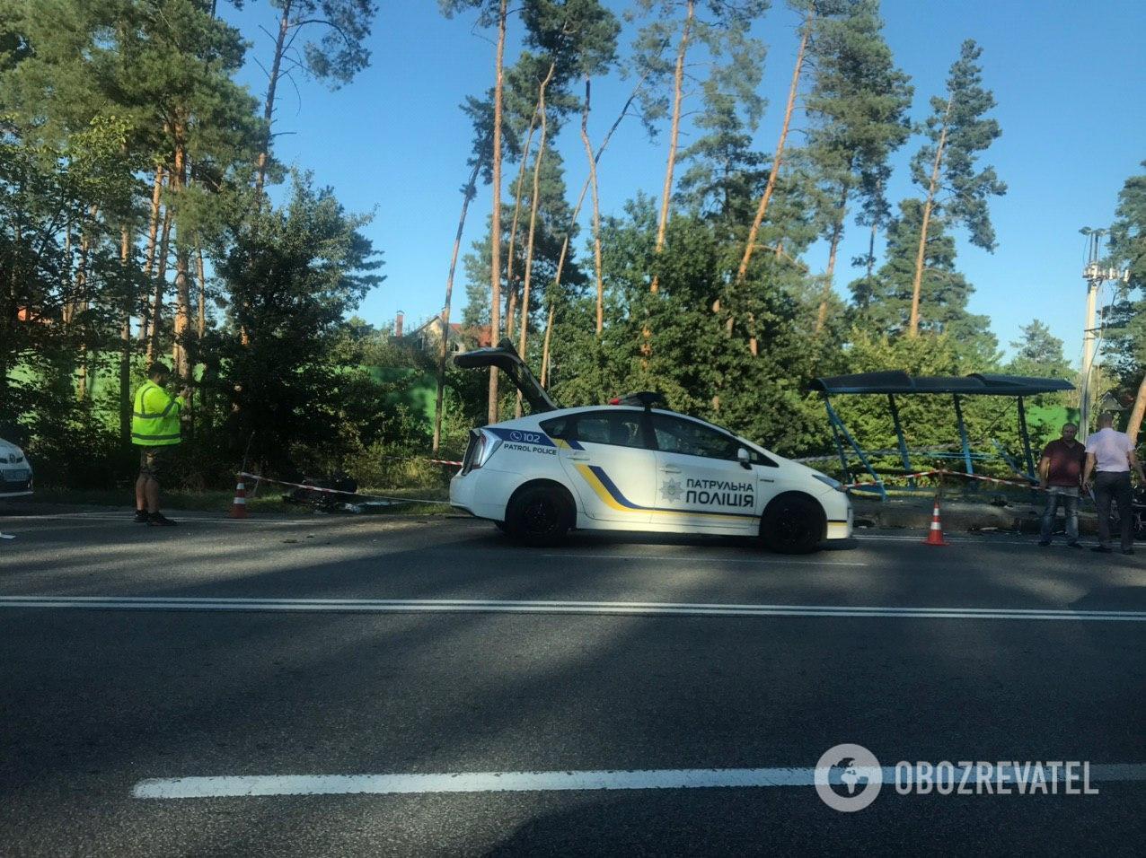В Киеве BMW X7 протаранил легковушку