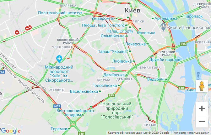 Пробки в Киеве 7 августа