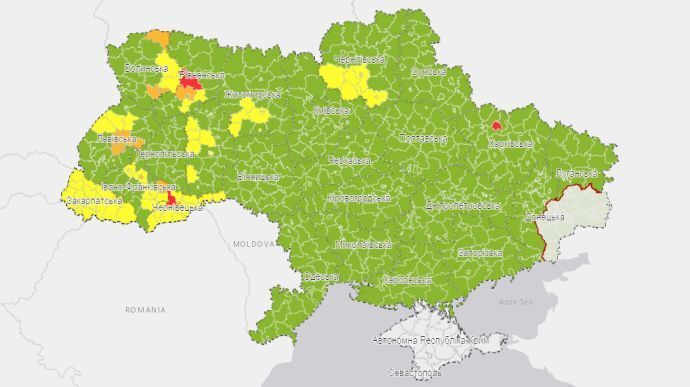 Харків у "червоній" зоні