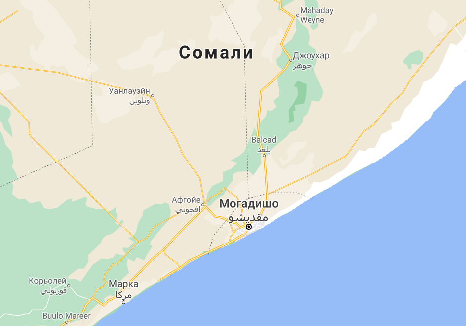 Взрыв произошел в Могадишо, столице Сомали.