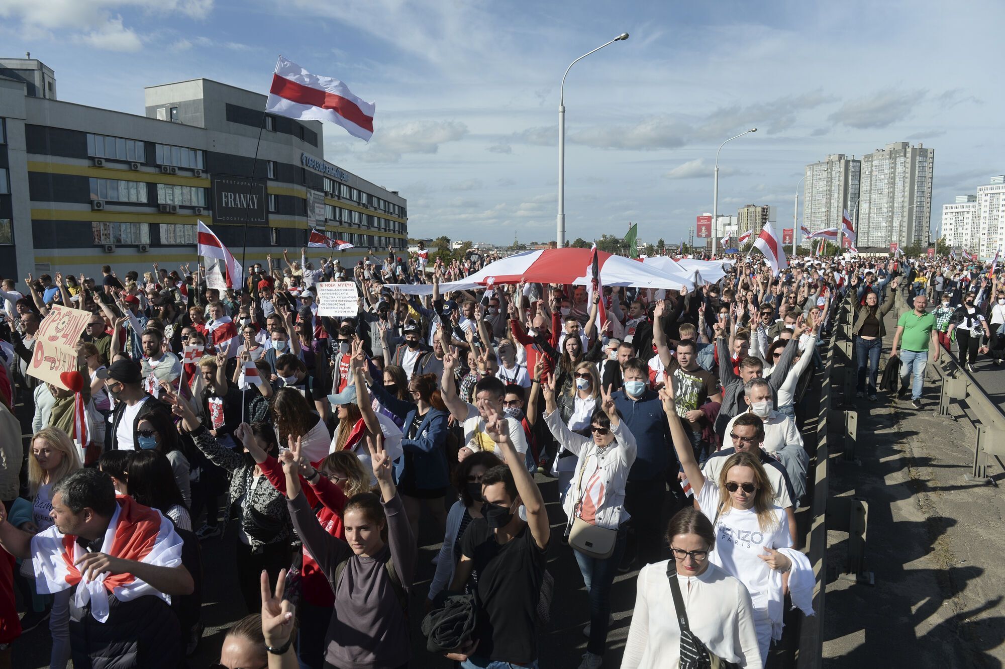 Протестный митинг в Беларуси
