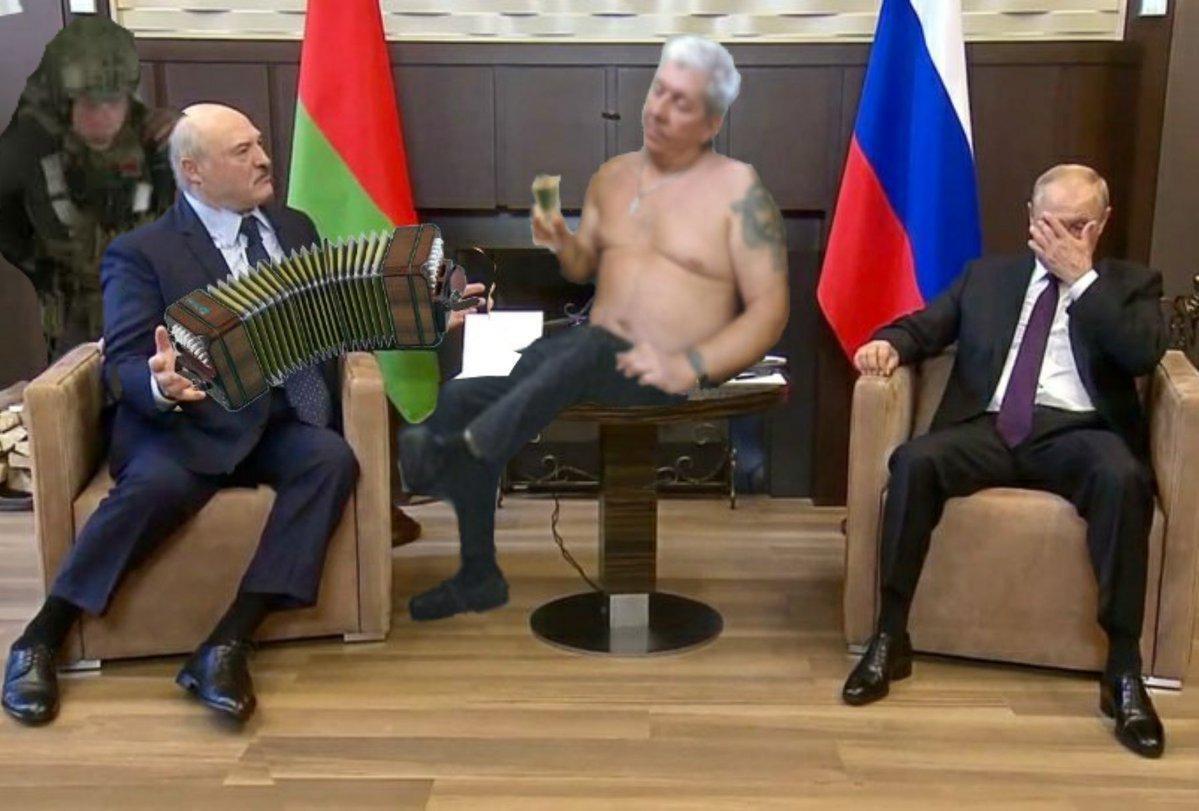 У мережі бурхливо відреагували на фото Лукашенка і Путіна.