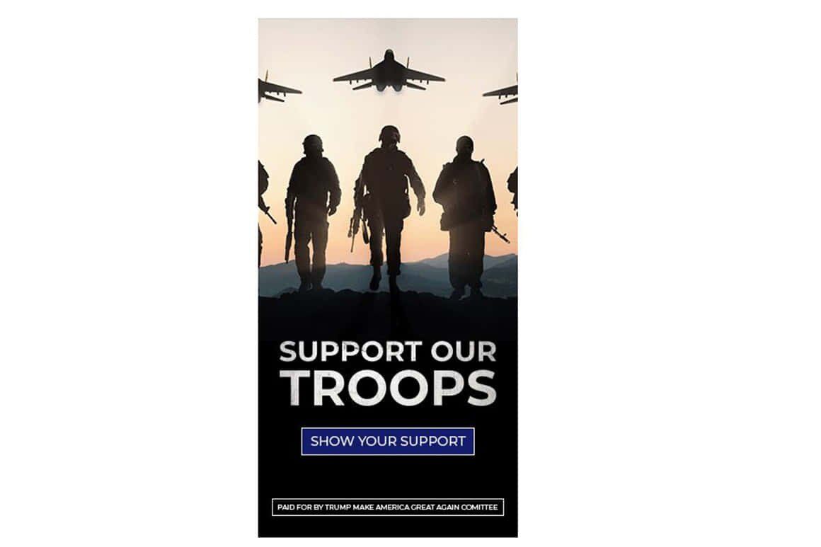 Трамп использовал в предвыборной рекламе изображения российских военных. Фото