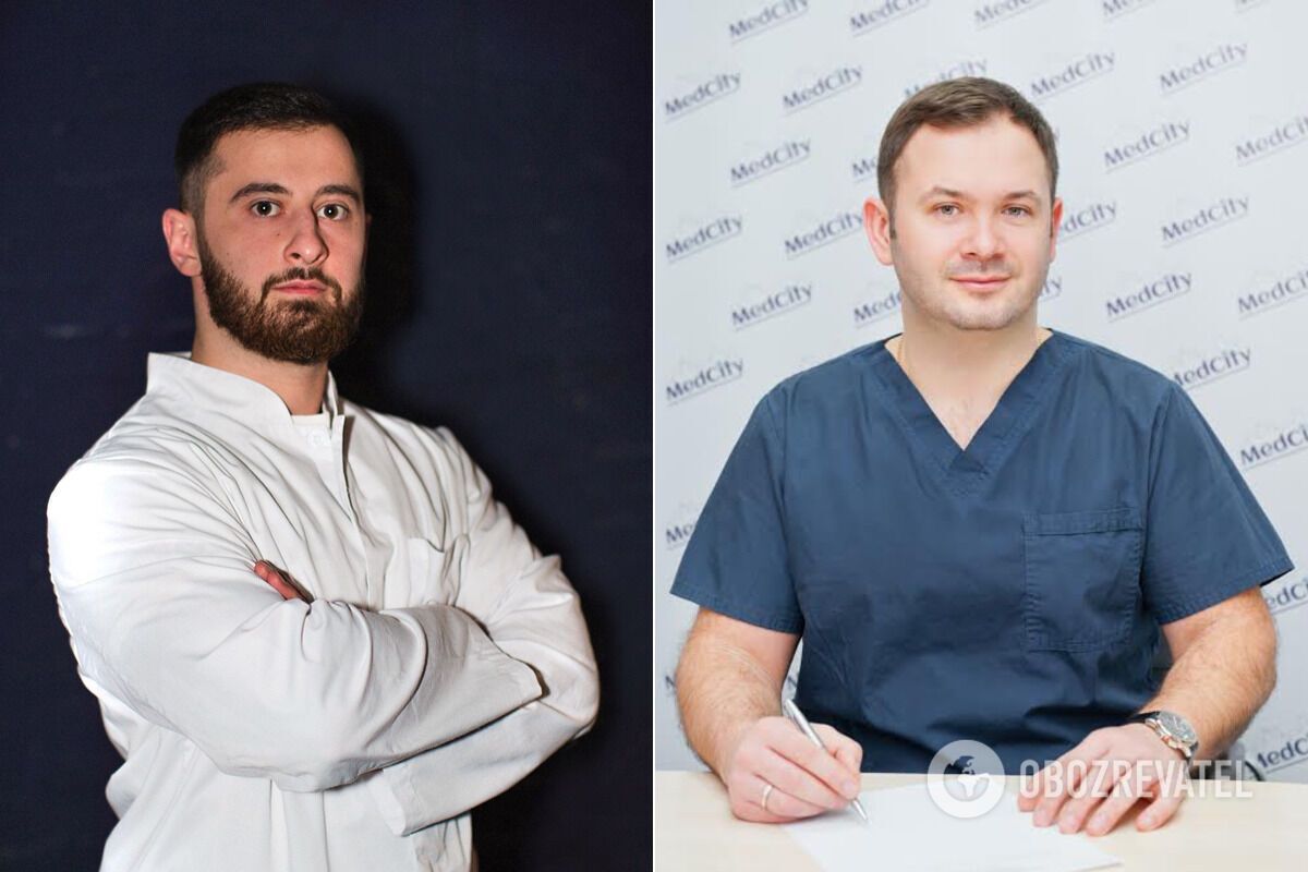 Пластичні хірурги Жгенті (ліворуч) і Королюк (праворуч) розповіли про популярні операції.