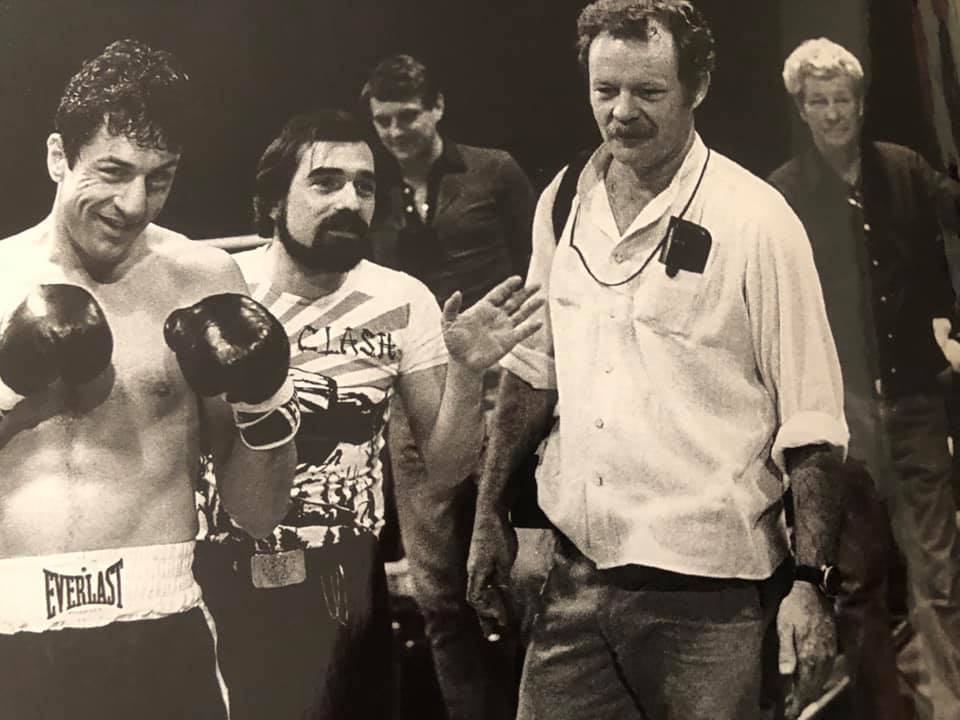 Майкл Чепмен и Роберт де Ниро во время съемок фильма "Бешеный бык".