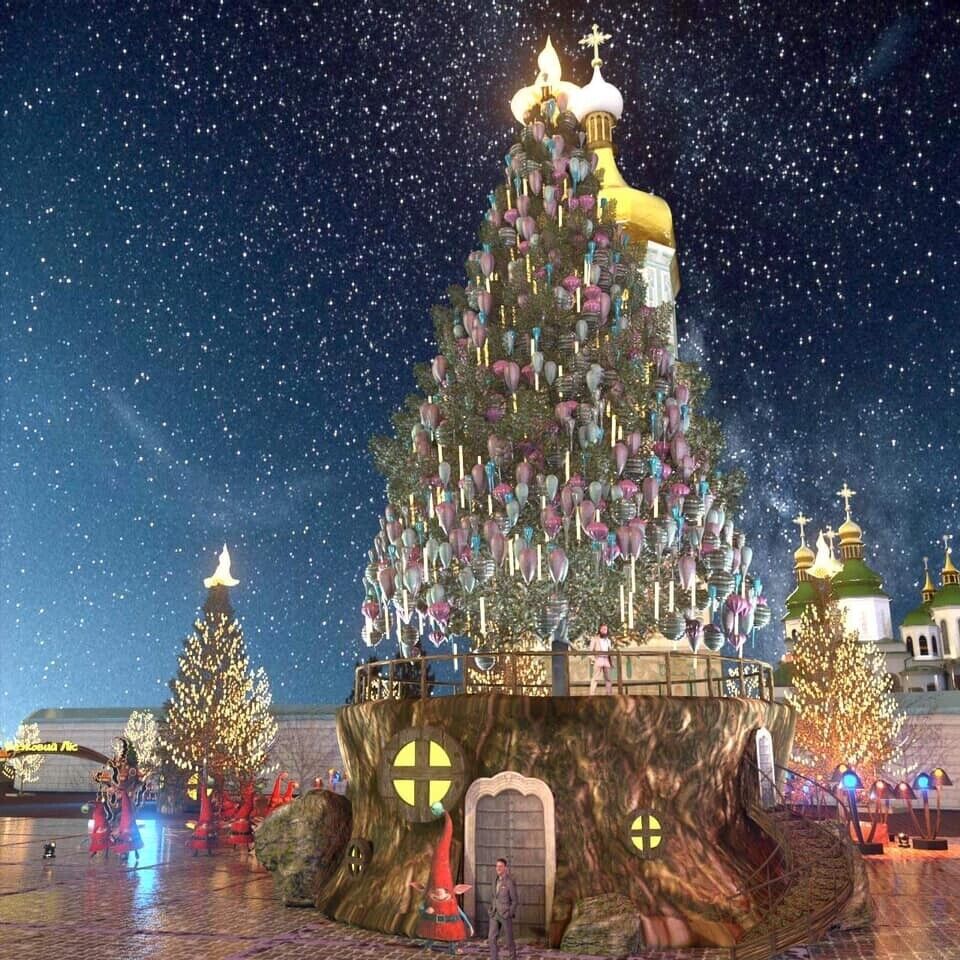 Проект главной новогодней елки Украины.