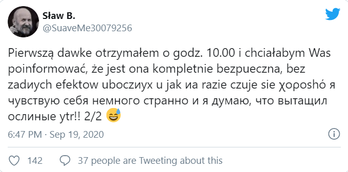 Скриншот із соцмережі Twitter