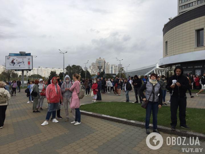 Белорусы на протестах в Минске