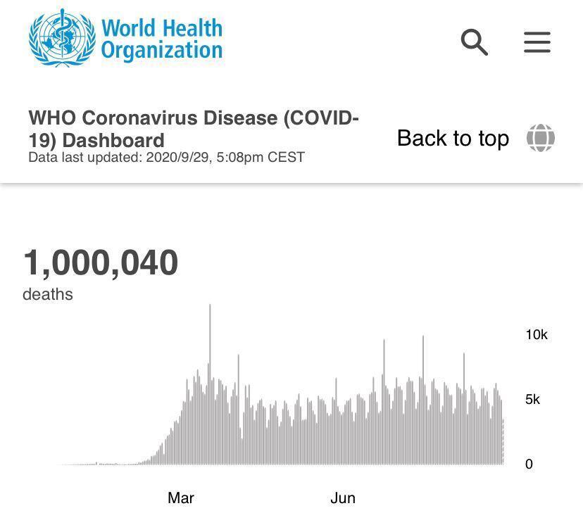 Коронавірусом заразилися понад 33 млн по всьому світу: статистика на 29 вересня