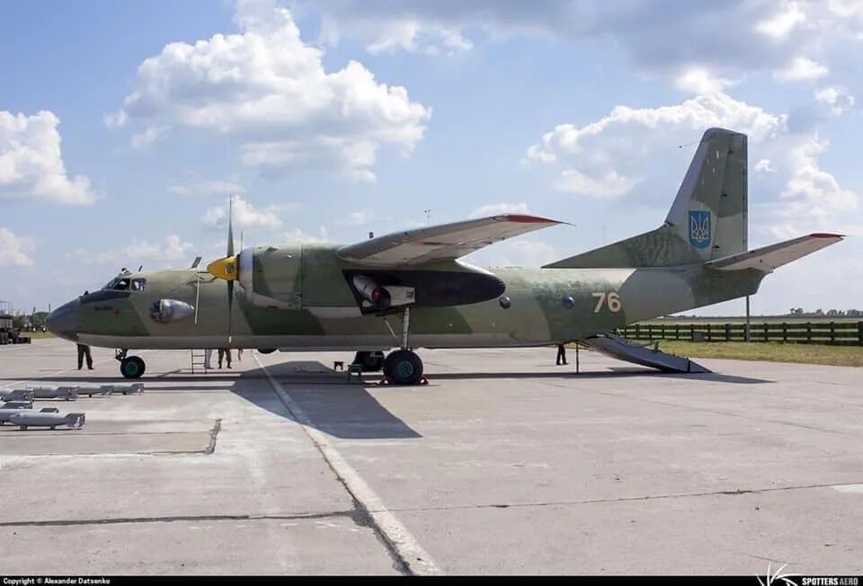 Ан-26Ш (бортовий номер 76), який розбився під Чугуєвом 25 вересня 2020 р.