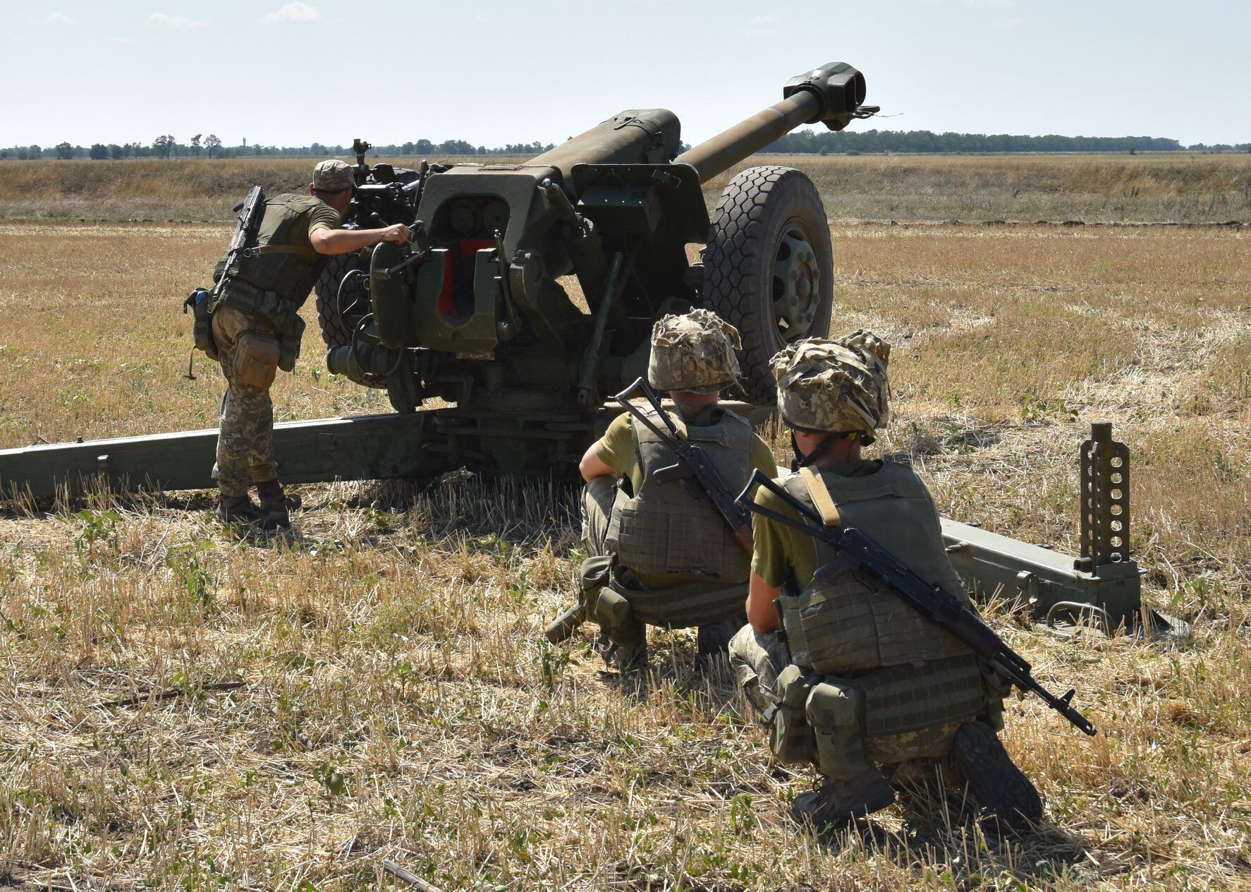 Воїни ЗСУ показали злагодженість під час артилерійських навчань.