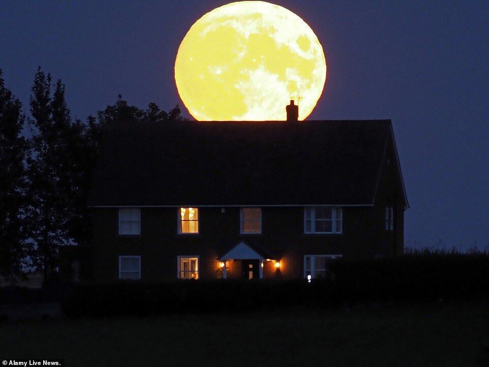Кукурузная Луна в графстве Кент.