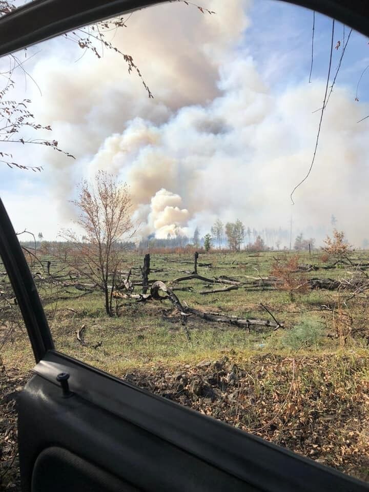 Последствия пожаров в Луганской области.