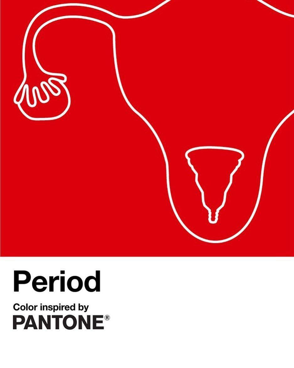 Оттенок красного "Менструация".