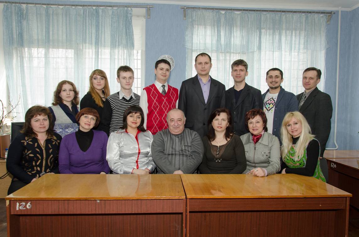 Профессор Александр Зеленский с преподавателями кафедры информатики и прикладного программного обеспечения.