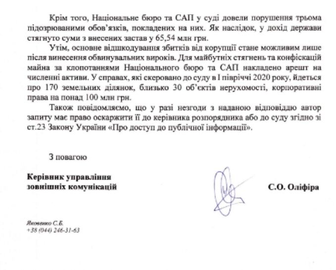 НАБУ приписали собі 8,36 млрд від угод, які так і не відбулися