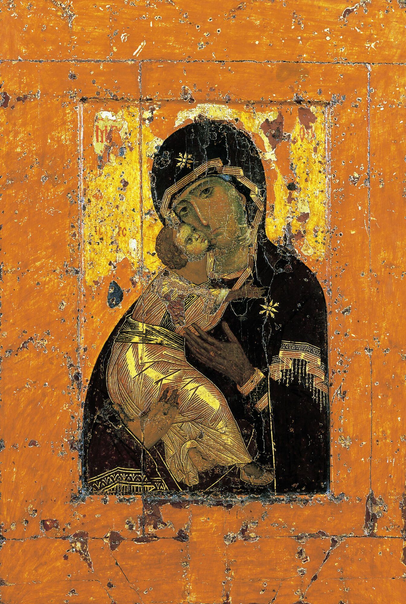 Владимирская икона Божией Матери попала на Русь из Византии около 1130 года как подарок святому киевскому князю Мстиславу Владимировичу