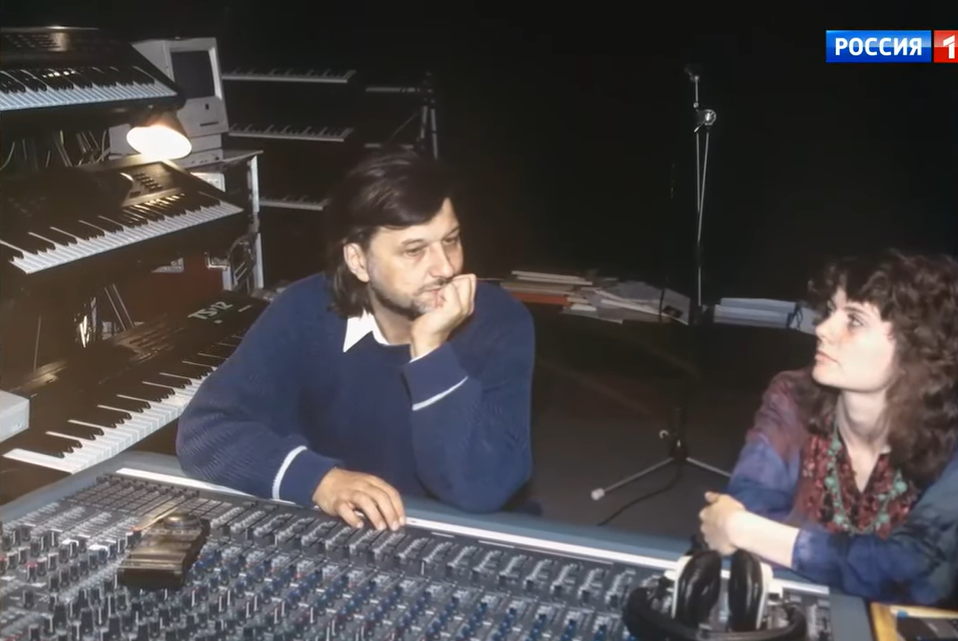 Алексей Рыбников с дочерью Анной. скриншот с видео