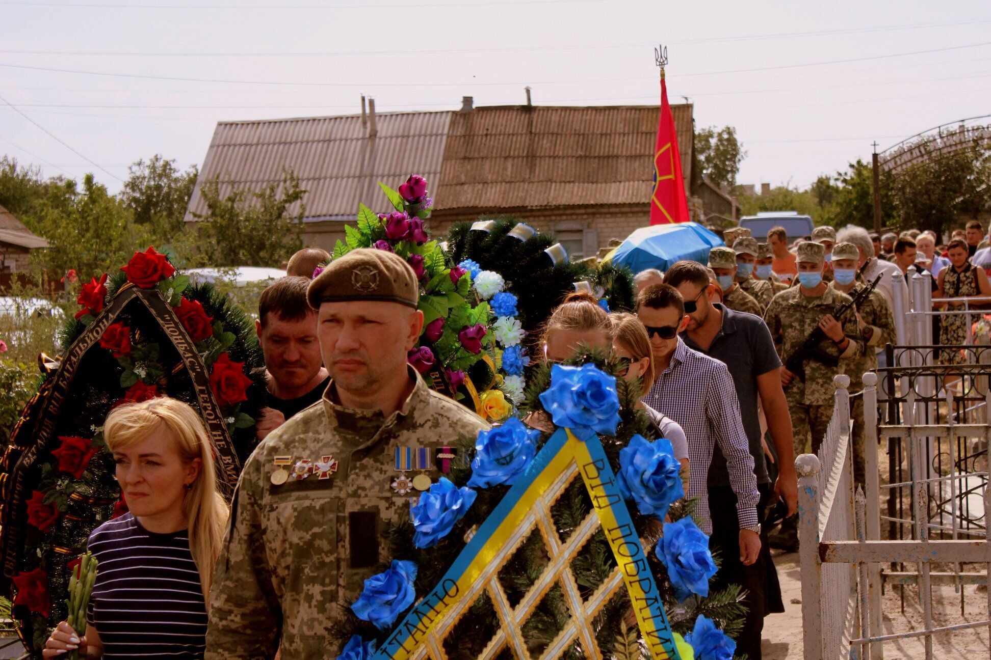 На Дніпропетровщині попрощалися з бійцем, який підірвався на Донбасі. Фото пресслужби Дніпропетровського обласного ТЦК та СП