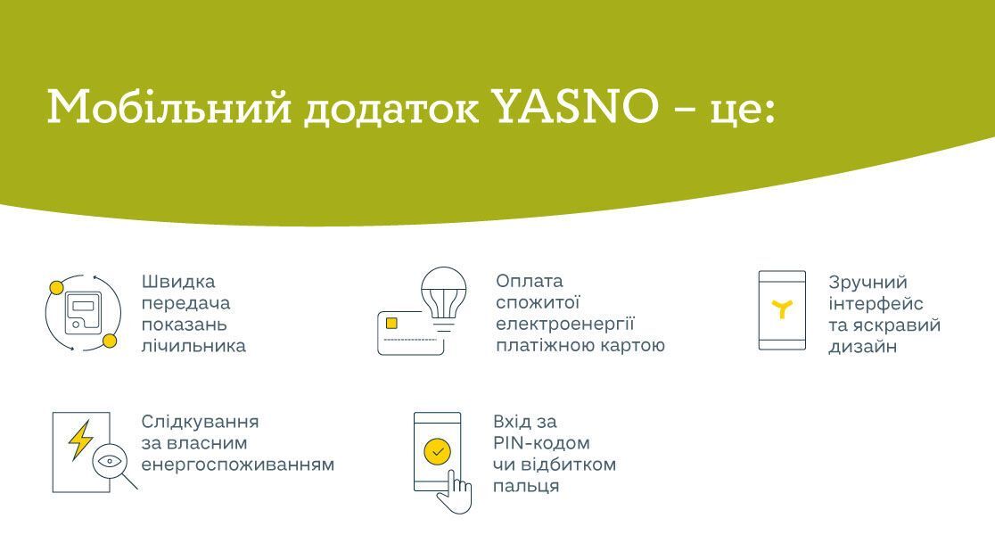 Переваги мобільного додатку YASNO