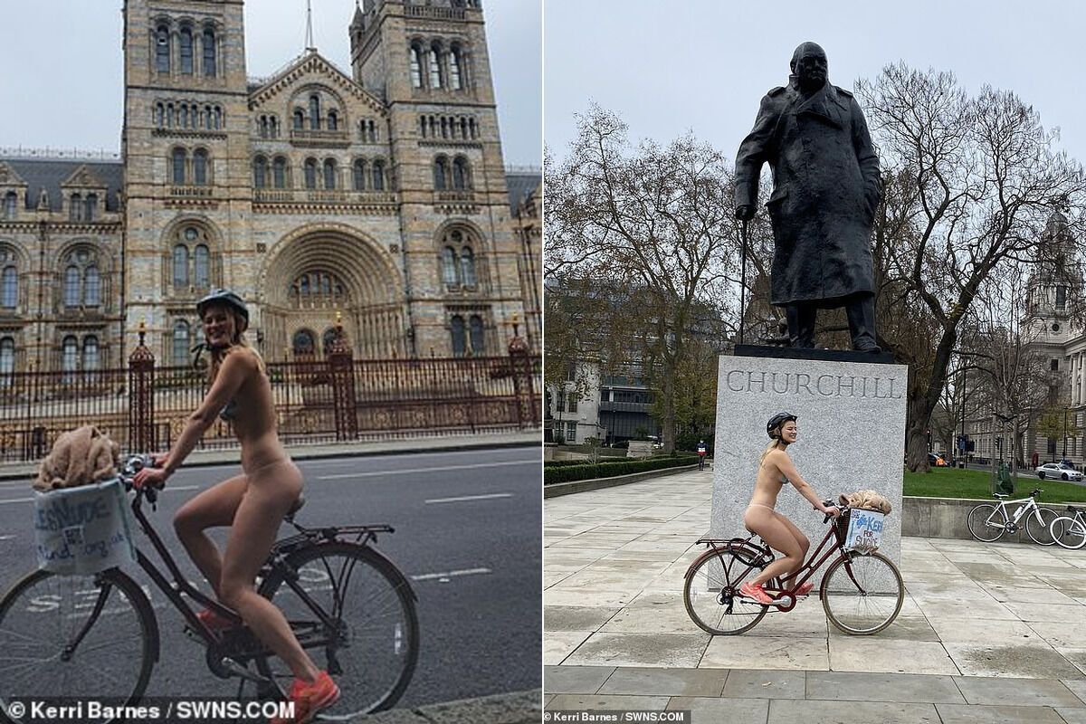 Керрі Барнс влаштувала голий велопробіг
