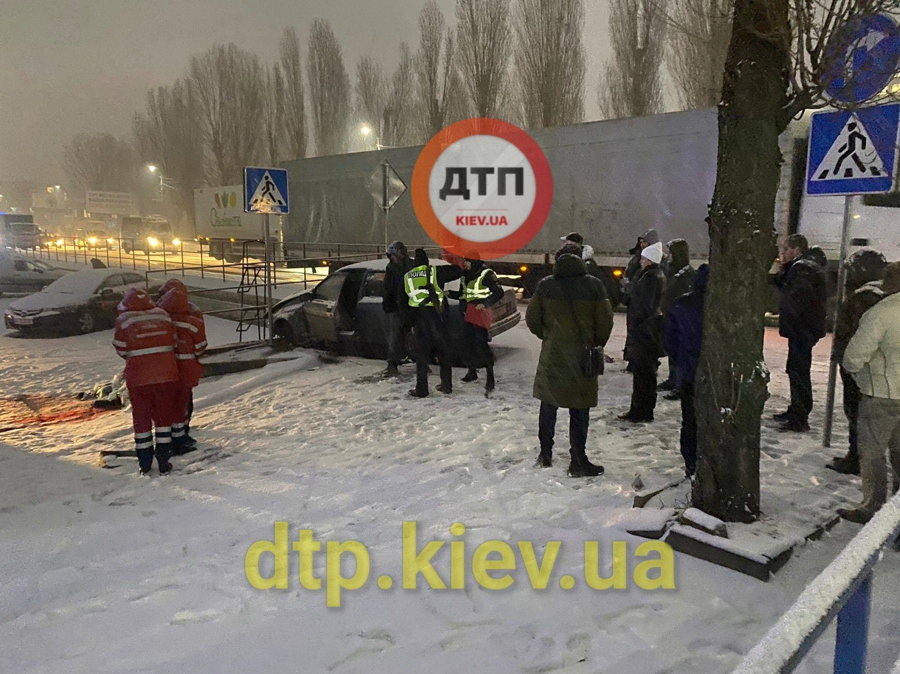 Авария под Киевом 14 января
