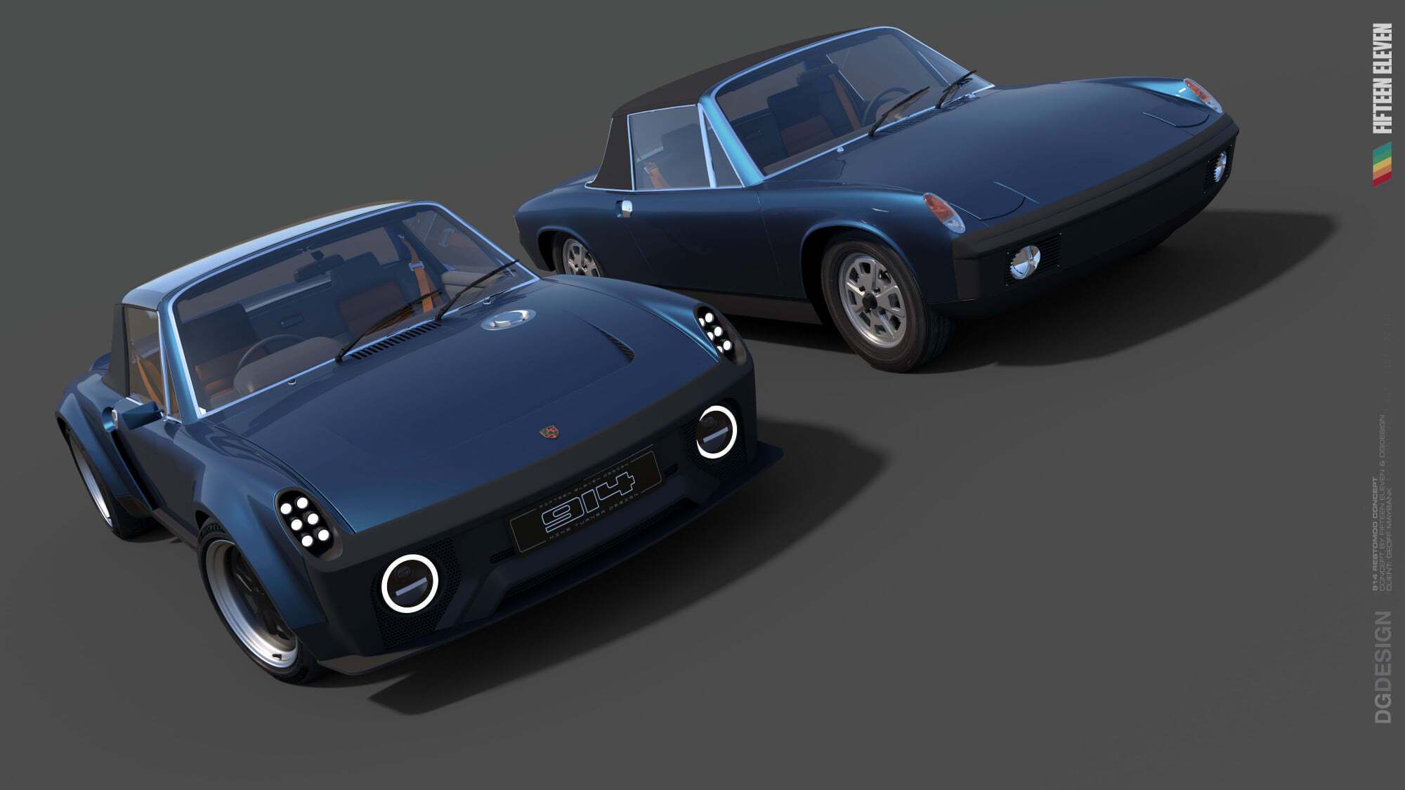 Porsche 914 и его современный аналог от Fifteen Eleven Design