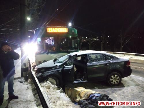 ДТП, в котором погиб полицейский из Житомира