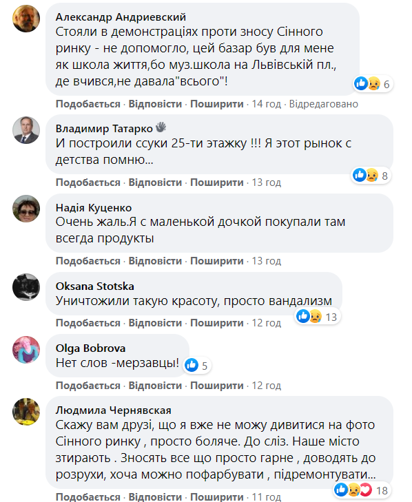 Коментарі користувачів Facebook