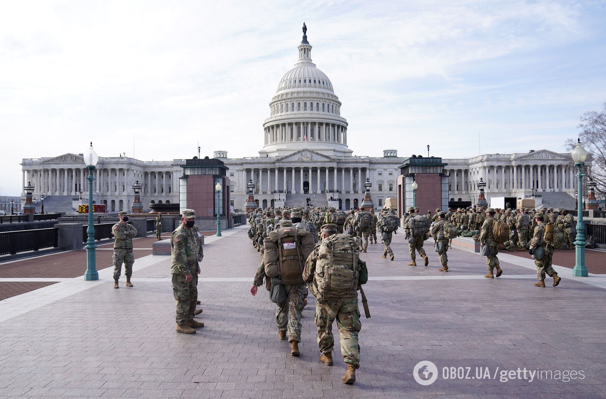 В Вашингтон прибыли более 9 тысяч бойцов Нацгвардии