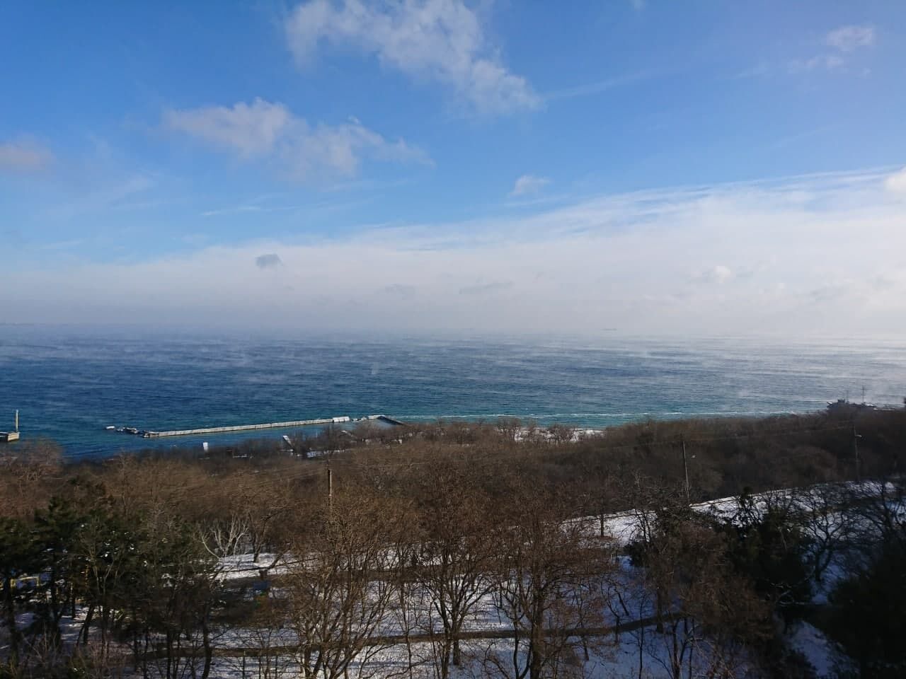 В Одесі "парує" море