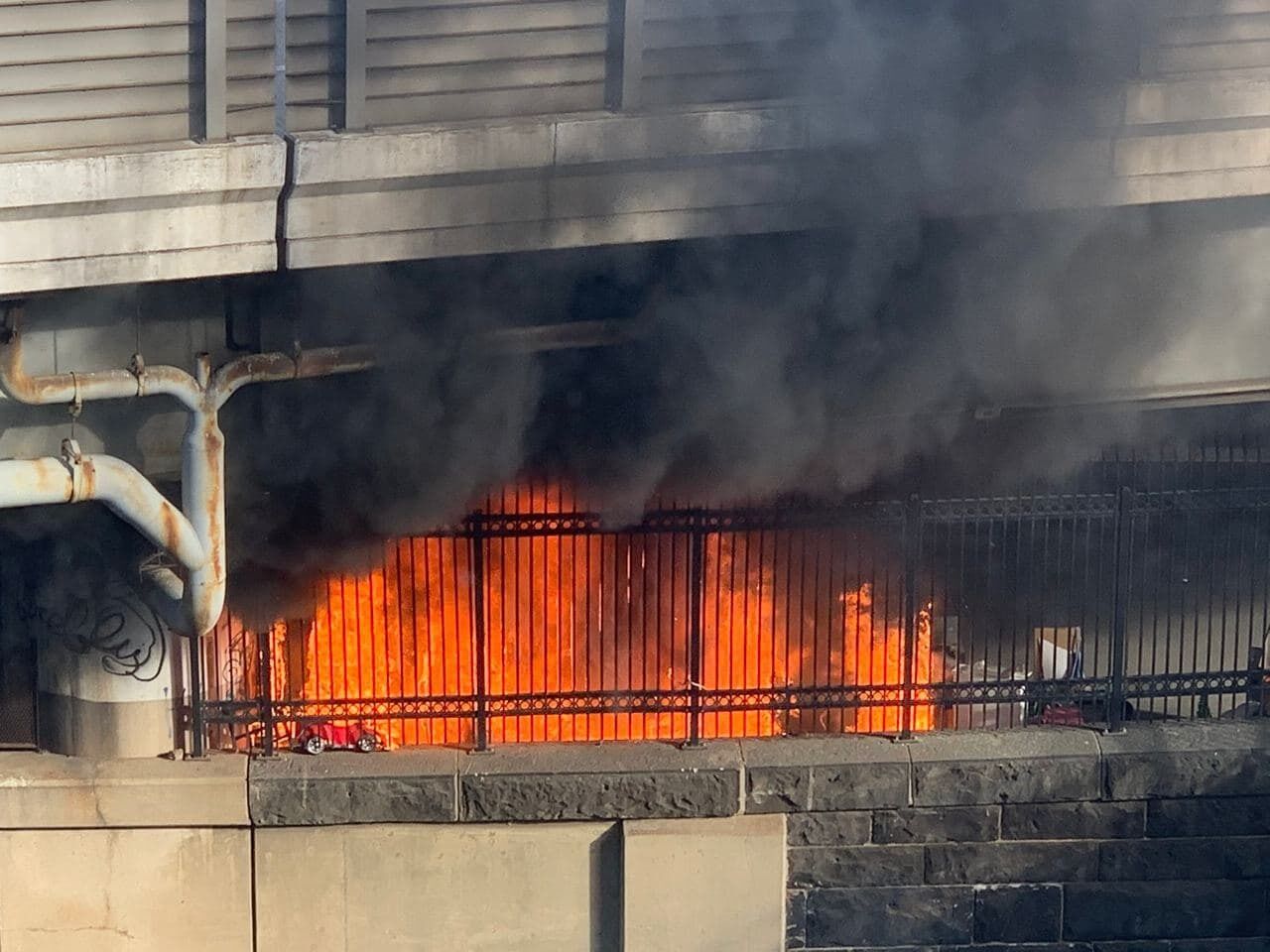 Пожар в районе Капитолия