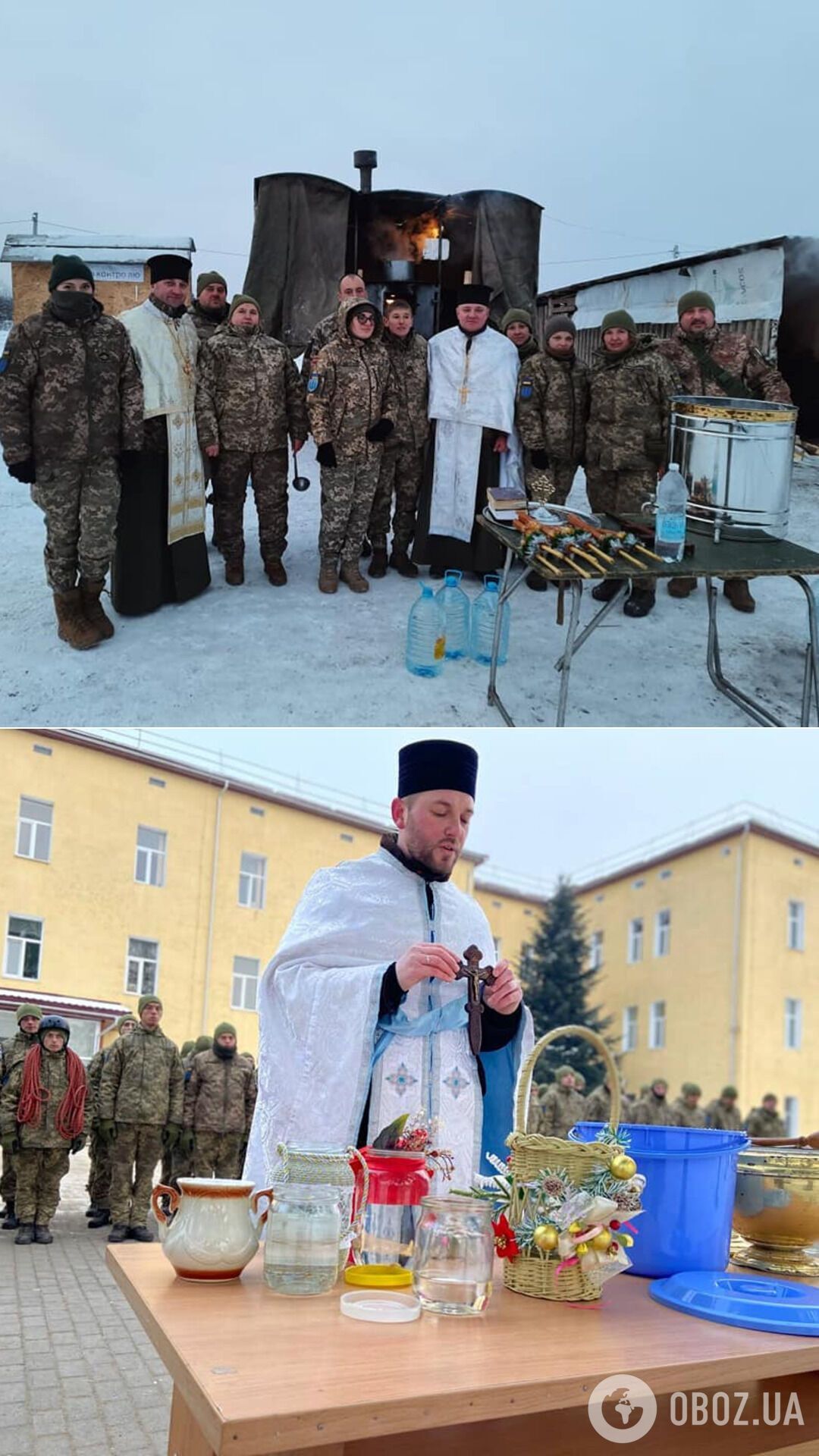 Крещение праздновали и бойцы 10 горно-штурмовой бригады