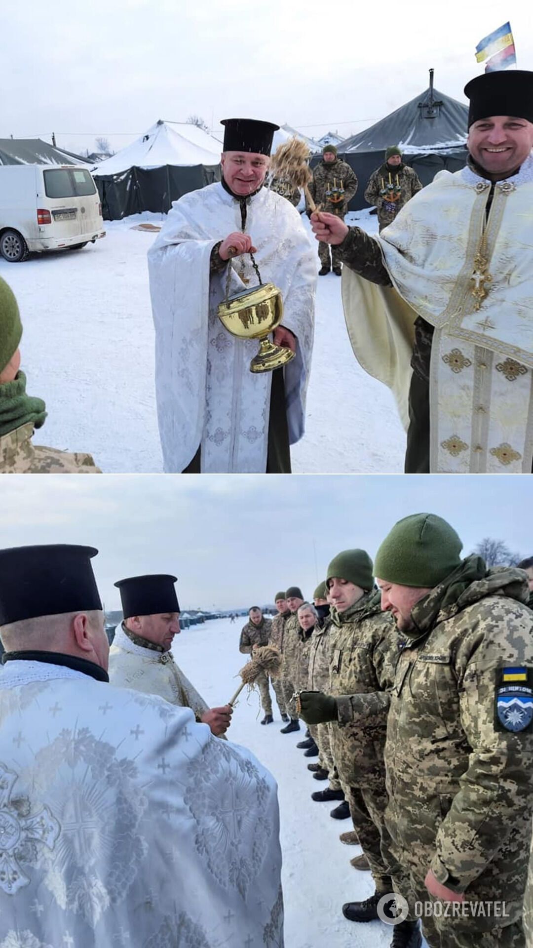 Праздник Крещения у бойцов 10 горно-штурмовой бригады