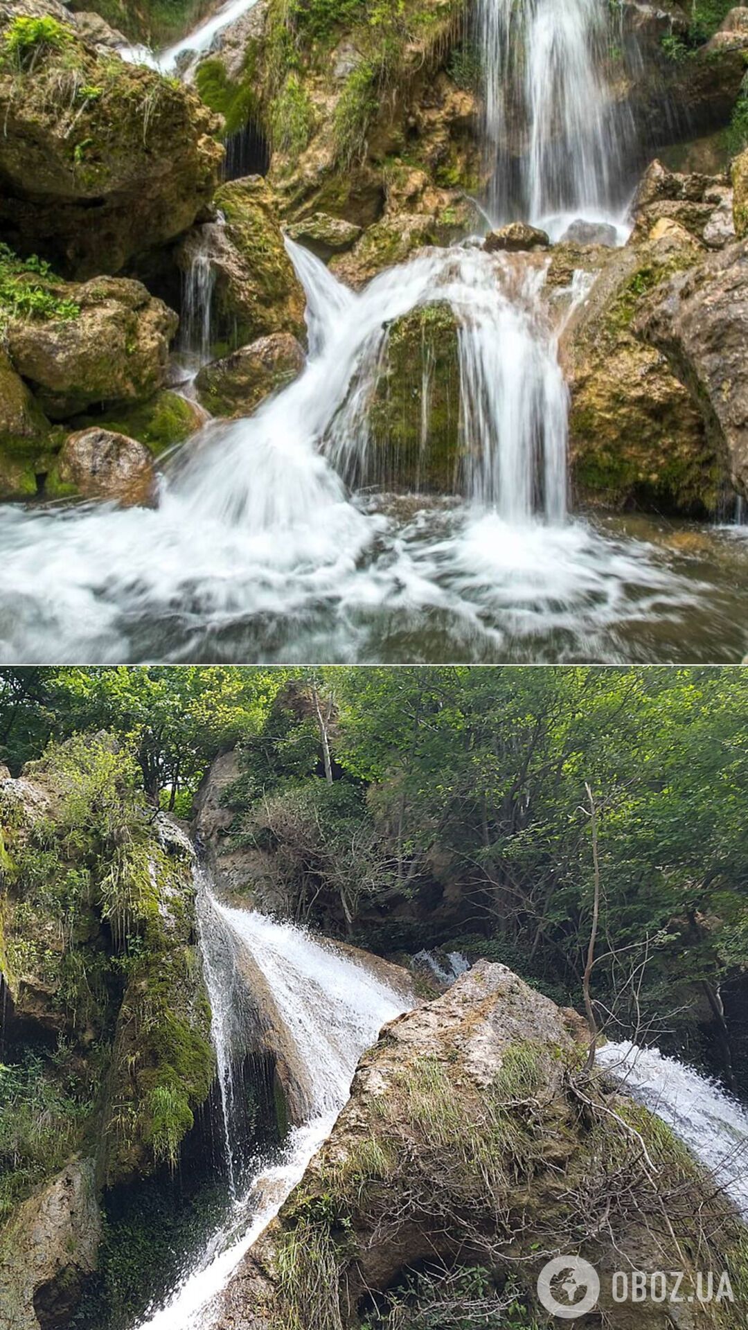 Такий вигляд мав водоспад Су-Учхан у повноводні часи в Криму