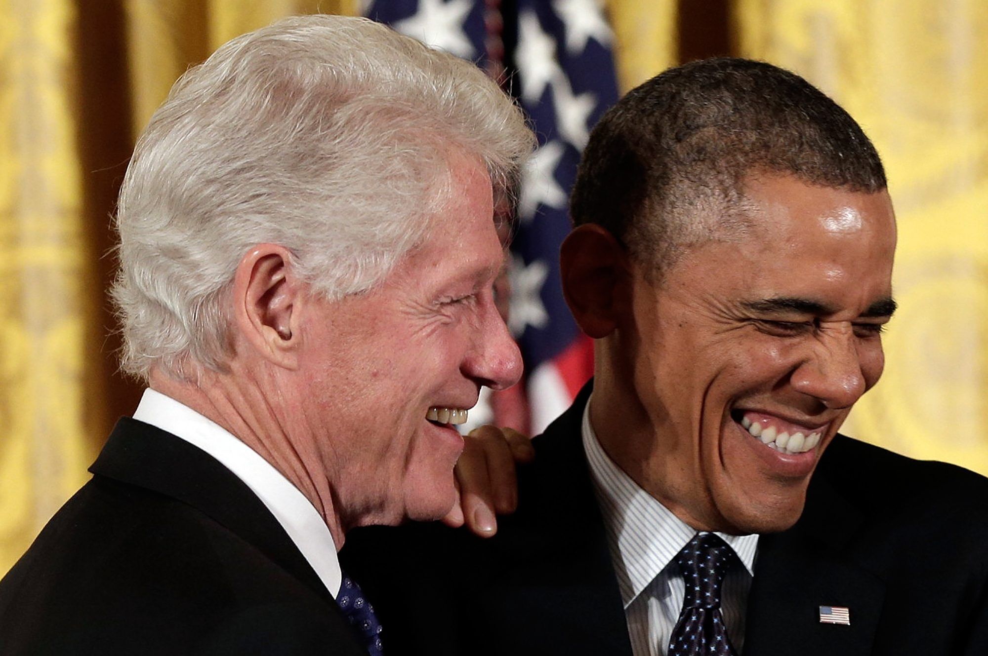 Билл Клинтон и Барак Обама