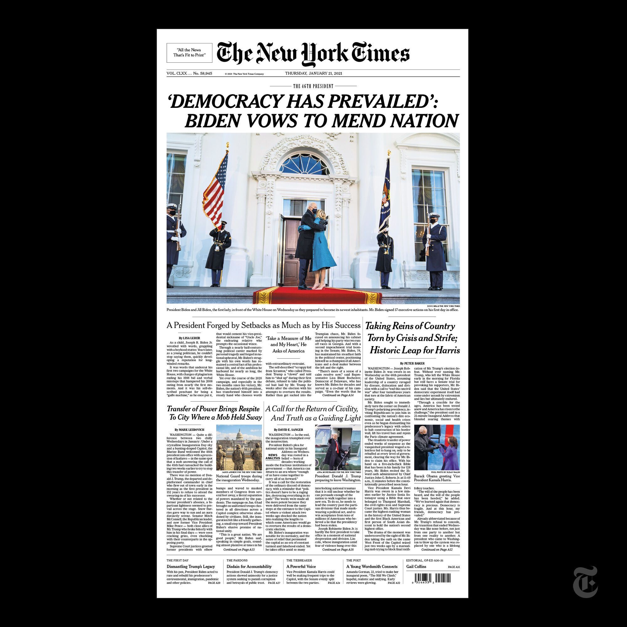 Обкладинка The New York Times