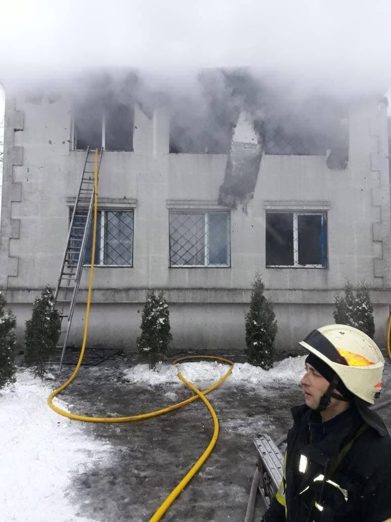 Пожар в Харькове в доме престарелых