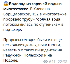 Сообщение "Сегодня"