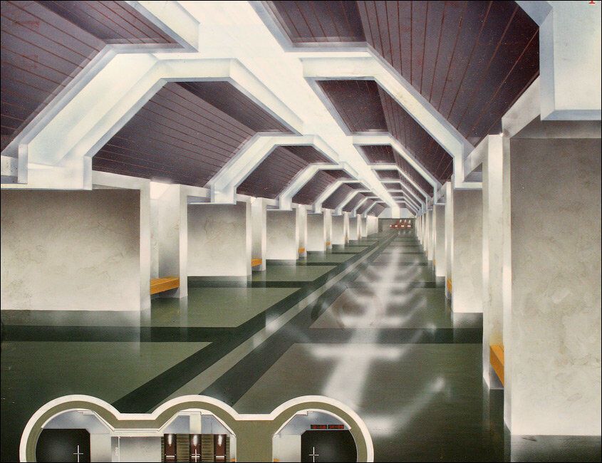 Проект оформления залов станции "Герцена"