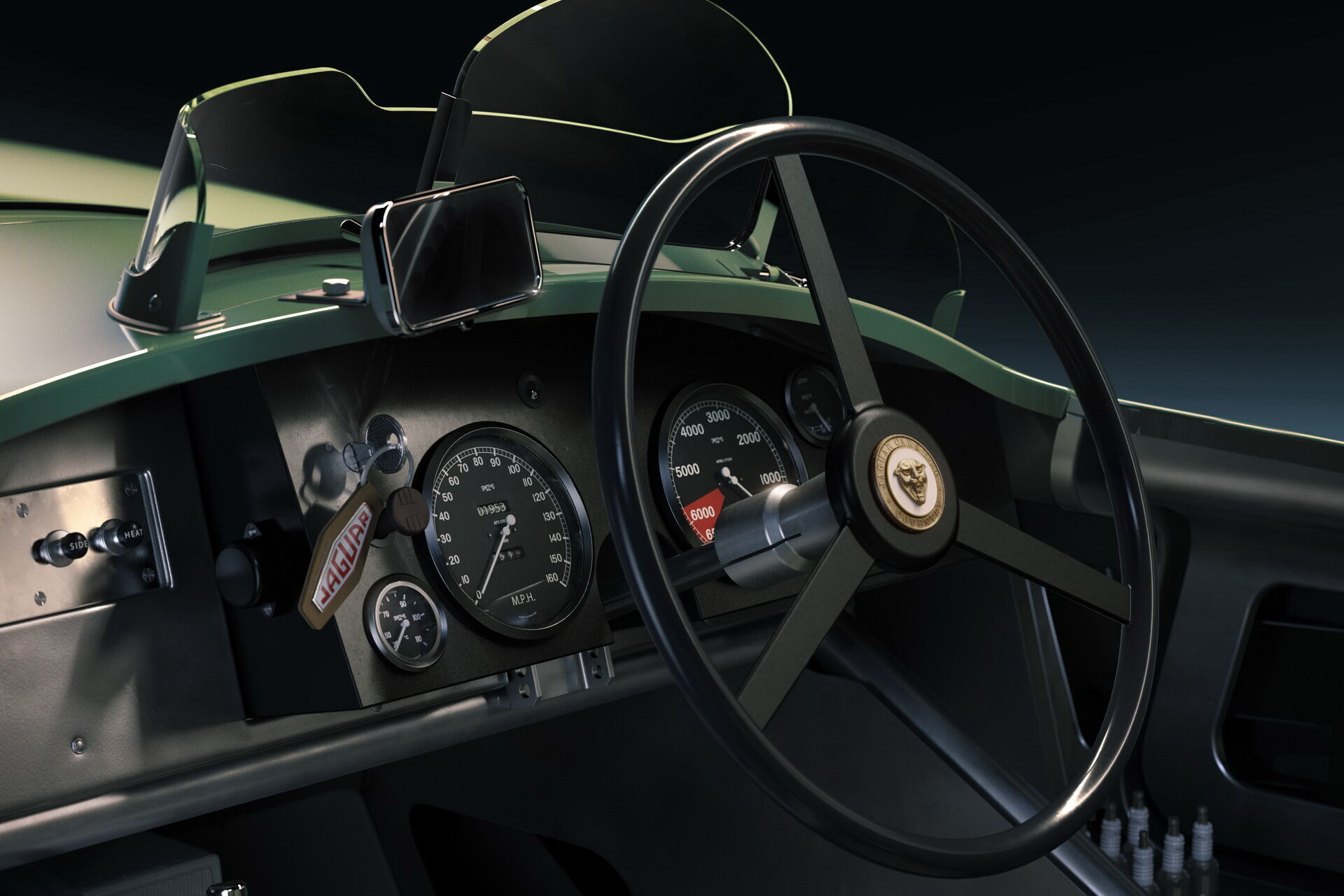 Приладова панель Jaguar C-Type