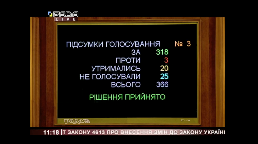 Рада підтримала законопроєкт для старту вакцинації