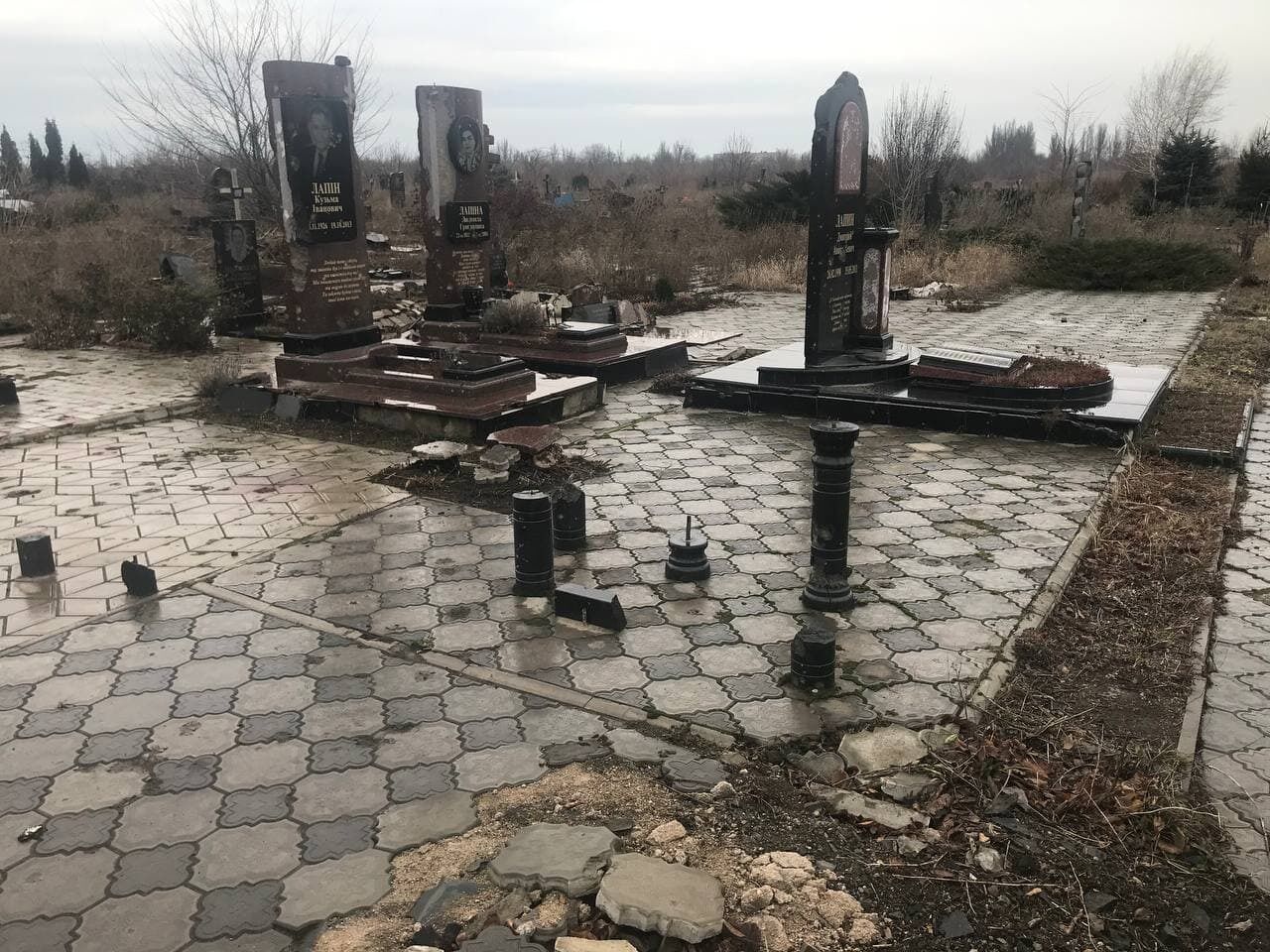 Кладбище в Донецке