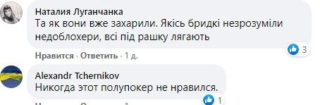 Коментарі користувачів мережі в Facebook.