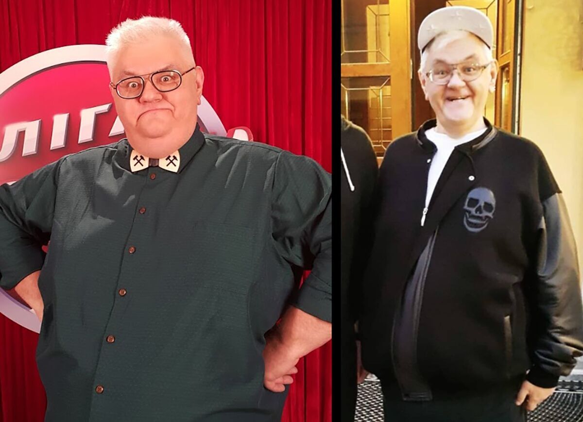 Сергій Сивохо до і після схуднення.