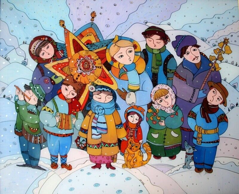 Колядовать в Украине принято утром в Рождество, 7 января