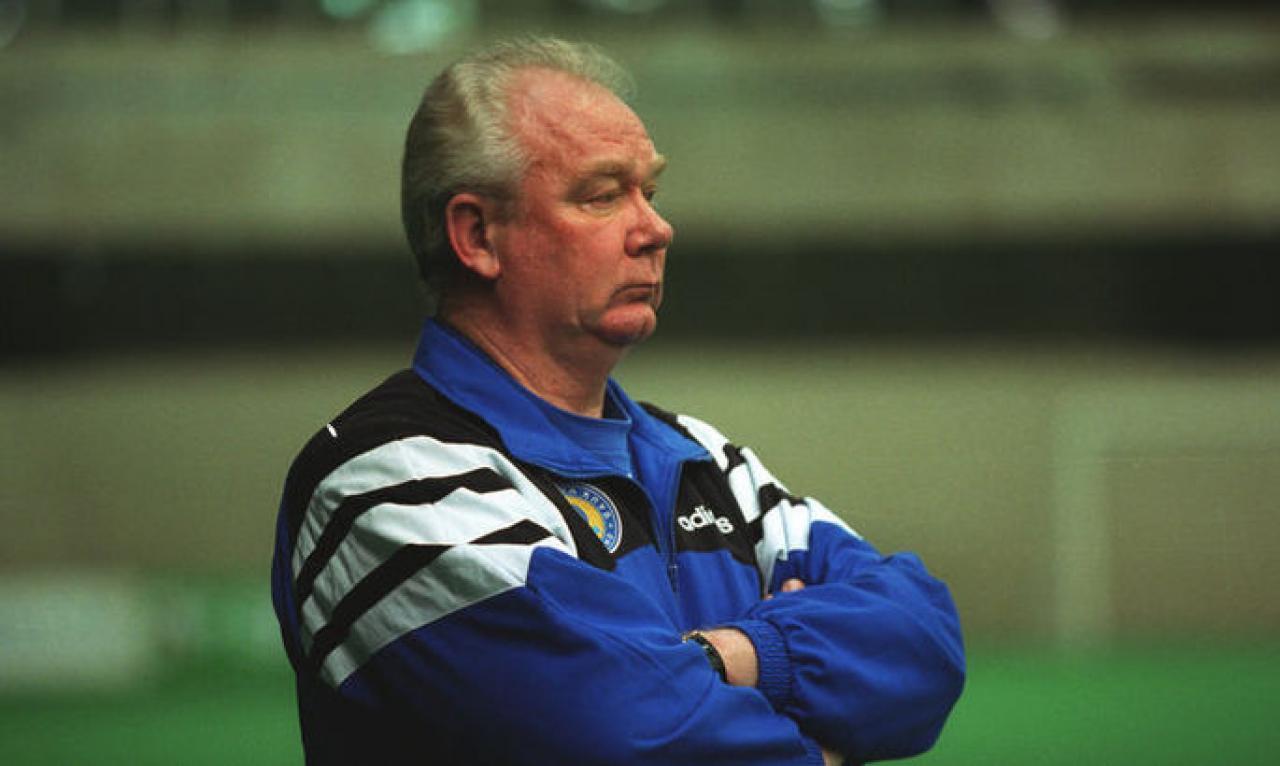 Валерий Лобановский во время работы в "Динамо" в 90-х.