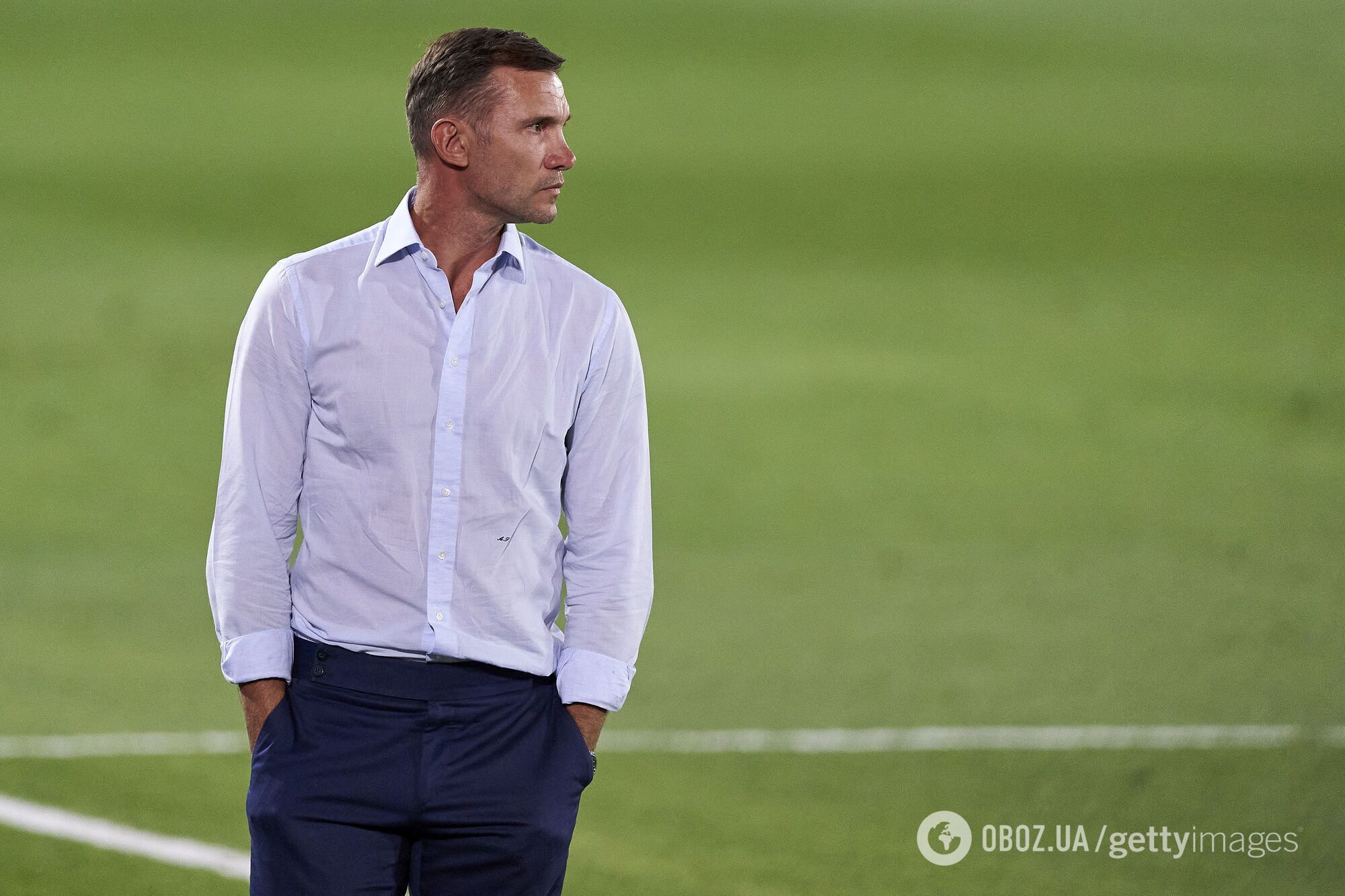 Андрій Шевченко під час матчу збірної України